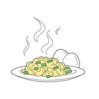 Nutritious Scrambled Eggs for Healthy Meals vector