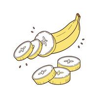 Delicious Soft Banana Slices Flavorful Option vector