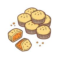 Nutritious Sweet Potato Bites Healthy Snack vector