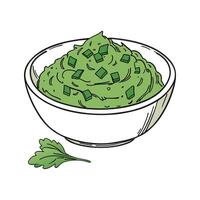 Nutritious Swiss Chard Mash Healthy Option vector