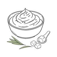 Yummy Tofu Pureet for Healthy Snacking vector
