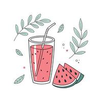 Nutritious Watermelon Juice for Healthy Treats vector