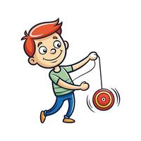 Playful Child with YoYo Adventure vector