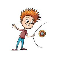 Child with YoYo in Happy Adventure vector