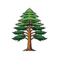 Charming Bald Cypress Tree Outline vector