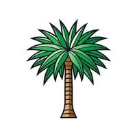 Creative Outline of Bismarck Palm Tree vector