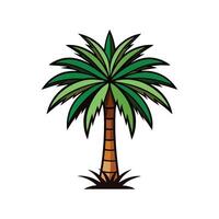 Stylish Bismarck Palm Tree Outline vector