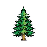 Unique Bold Outline of Cryptomeria Tree vector