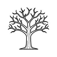 Creative Devils Walking Stick Tree Outline vector