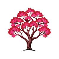 Charming Eastern Redbud Tree Outline Design vector