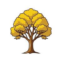 Golden Rain Tree Bold Outline Design 1 vector