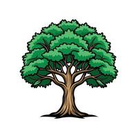 Hickory Tree Bold Outline Design 1 vector