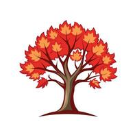 Maple Tree Bold Outline Design 2 vector