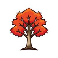 Distinctive Maple Tree Outline vector