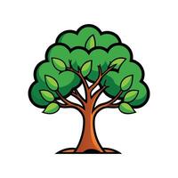 Pond Apple Tree Bold Outline Design 1 vector