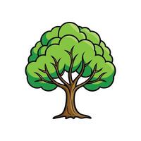 Pond Apple Tree Bold Outline Design 2 vector