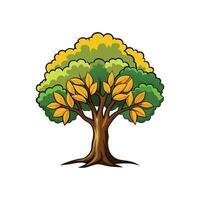 Realistic Arizona Walnut Tree Bold Outline Design 1 vector