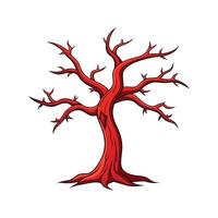 Realistic Devils Walking Stick Tree Bold Outline Design 2 vector
