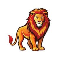 Distinct Lion Pride Outline Art vector
