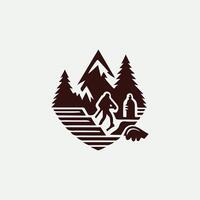 Echoing Depths Caving Logo vector