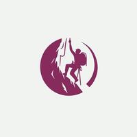 Climb Bound Rock Climbing logo vector