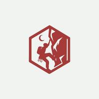 Peak Holders Rock Climbing logo vector