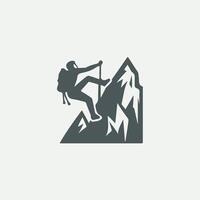 High Rock Adventures Rock Climbing logo vector