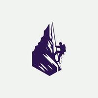 Freeze Edge Ice Climbing Logo Design vector