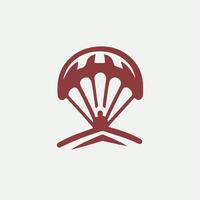 Soar Glide paragliding logo vector