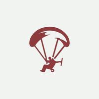 Aero Soar paragliding logo vector
