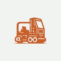 Ground Press Tech Compactor design vector