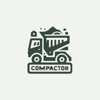 Mighty Compactor Compactor design vector