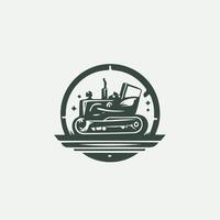Trench Rock Trencher design vector