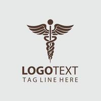 Caduceus Light X Caduceus Symbol design vector