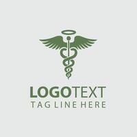 Caduceus Pulse Caduceus Symbol design vector