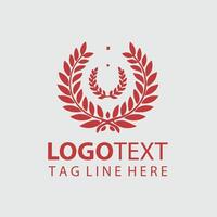 Globe Focus X Laurel Wreaths design vector
