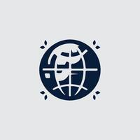 Terra Sync Globe design vector