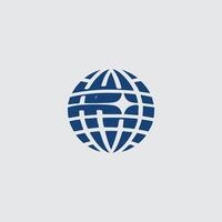 Orbit Globe Globe design vector
