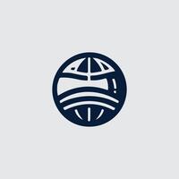 Orbit Path Globe design vector