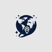 Sphere Connect X Globe design vector