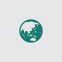Sphere Bridge Globe design vector