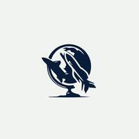 Globe Pulse Globe design vector