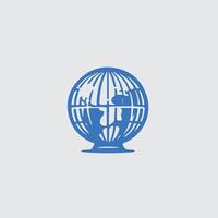 Orbit Net Globe design vector