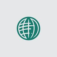 Sphere Flow Globe design vector