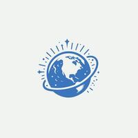 Geo Path Globe design vector