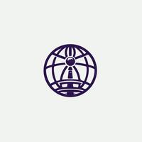 Terra Pulse Globe design vector