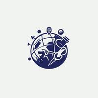 Globe Spin Globe design vector