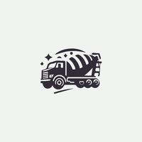 Swift Mix concrete mixer trucK vector