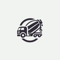 Mighty Mixer concrete mixer trucK vector