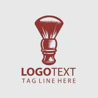 Soft Bristle Shaving Brushes Design vector